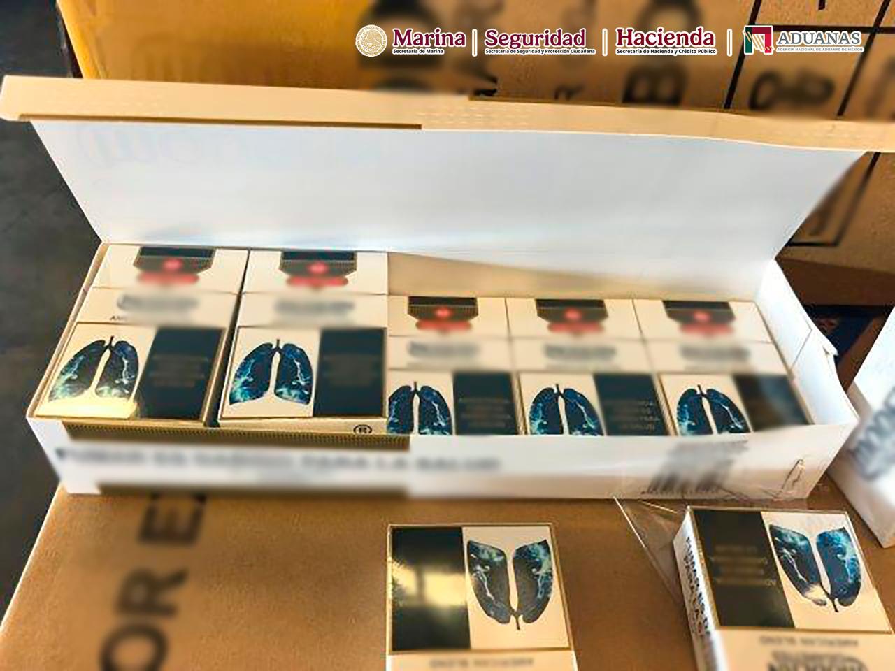 Marina y ANAM aseguran más de 52 millones de cigarros apócrifos en aduana de Michoacán